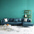 Pluto Luxury Modern Leatherette Sofa Set in Green - Oak Inside