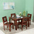 Hazelnut 4 Seater Dining Table in Honey Oak Color - Oak Inside