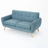 Heffy Modern Sofa Set in Suede