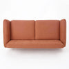Heffy Modern Sofa Set in Suede