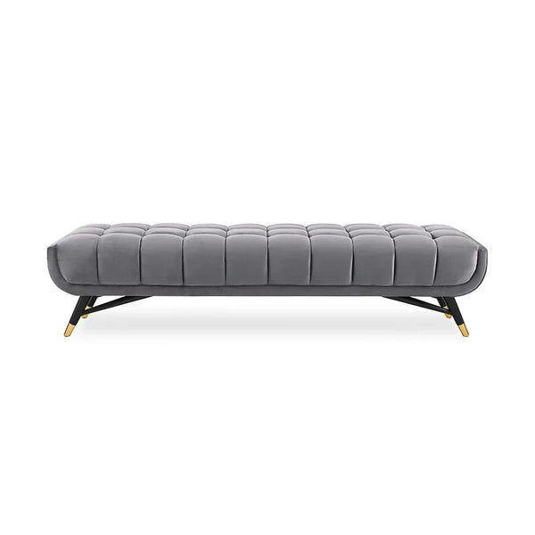 Cross line Lounger in Suede