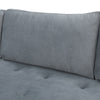 Volly High Back Couch Mid-century Suede SS Legs Chaise Sofa - Oak Inside