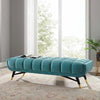Cross line Lounger in Suede