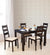 Tony 4 Seater Dining Table in Wenge Color - Oak Inside