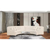 Mexican Round Modern Suede Sectional Sofa