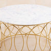 Macro Center Table in Gold Finish