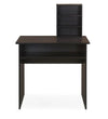 Simple Study Table in Wenge Color - Oak Inside