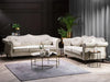 Wills Luxury Chesterfield Sofa Set in Suede